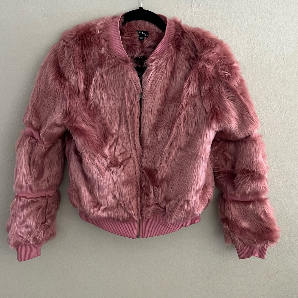 Pink Faux Fur Jacket